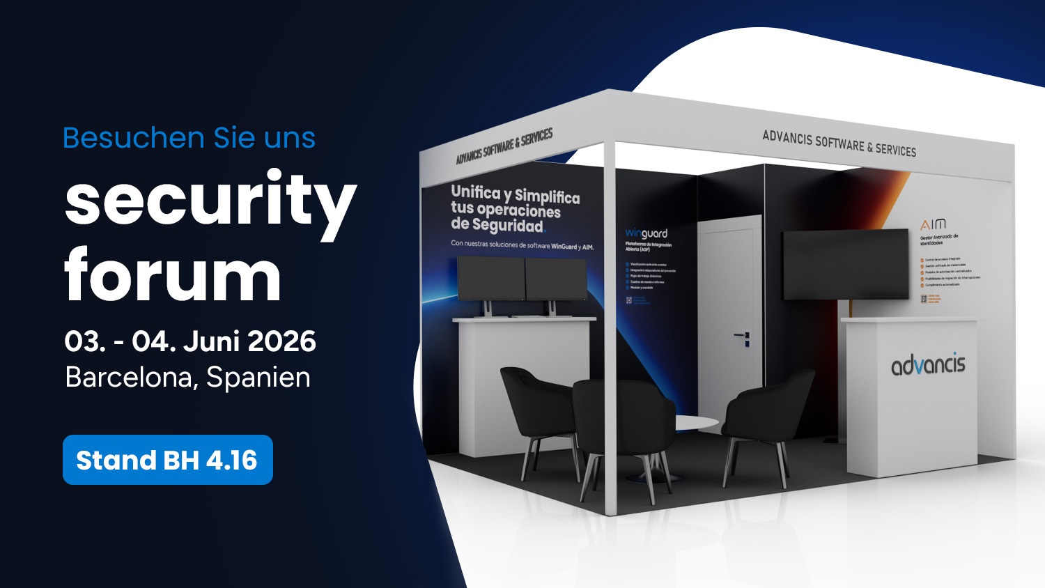 Advancis auf dem Security Forum 2026 in Barcelona Advancis auf dem Security Forum 2026 in Barcelona