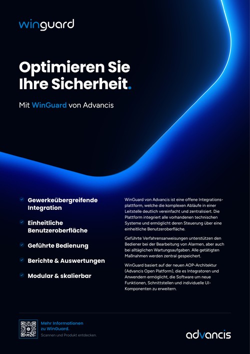 Cover of the WinGuard Product Flyer