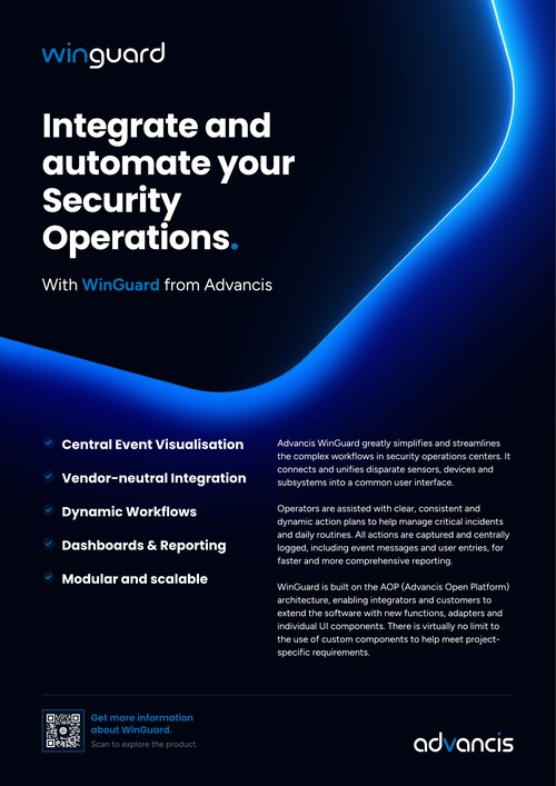 Cover of the WinGuard Product Flyer
