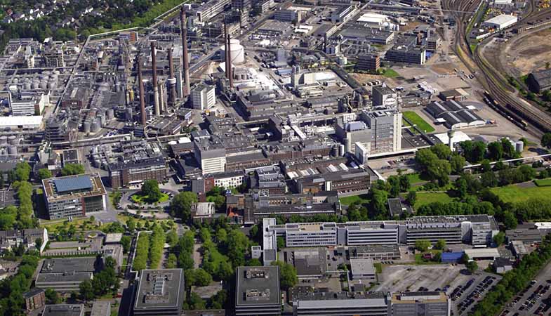 Aerial view of the Henkel site in Düsseldorf.